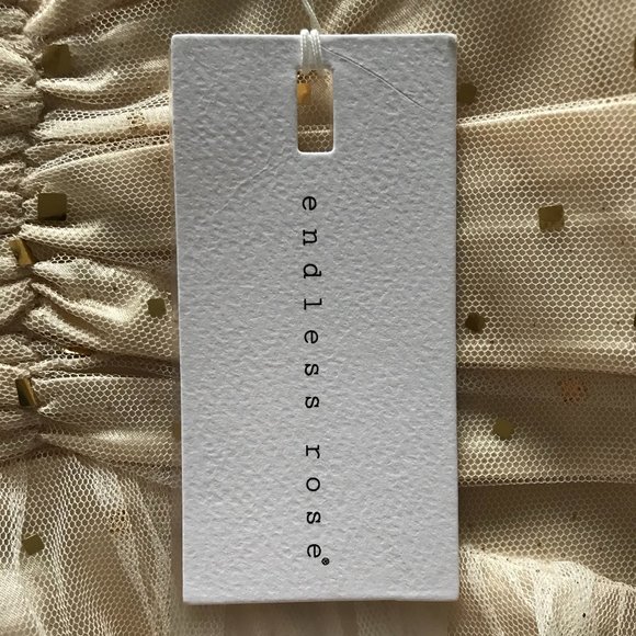 Endless Rose Gold Sparkle Tulle Top (NWT) - Picture 12 of 13